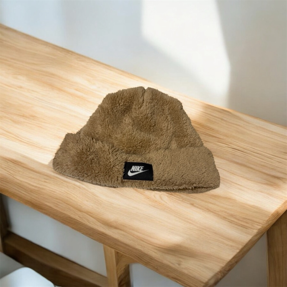 Nike Tan Fleece Beanie